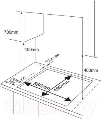 Газовая варочная панель Samsung NA64H3010BK/WT