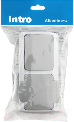 Блок выключатель+розетка INTRO Atlantic 5-701-03 / Б0050947