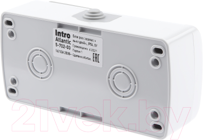 Блок выключатель+розетка INTRO Atlantic 5-702-03 / Б0050948