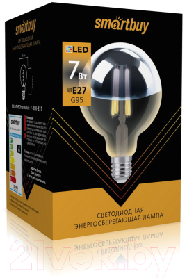 Лампа SmartBuy SBL-G95ChromeArt-7-30K-E27