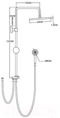 Душевая система Wisent WP3500-1