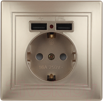 Розетка INTRO Plano 1-410-04 / Б0053945 - фото