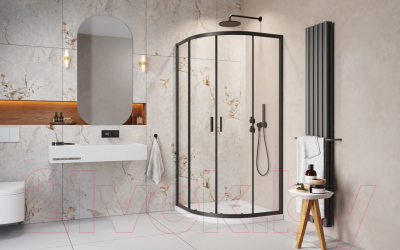 Душевой уголок Radaway Alienta Black A 90x190 / 10229090-54-01