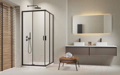 Душевой уголок Radaway Alienta Black D 80x100x190 / 10258010-54-01