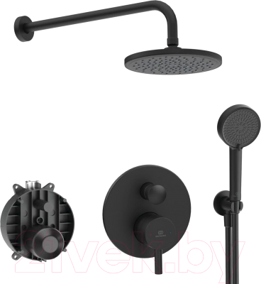 Душевая система со смесителем Ideal Standard Ceraline Black 6в1 SetA6939XG-4 - фото