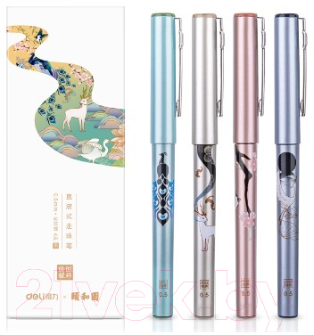 Набор ручек-роллеров Deli Asia / S852