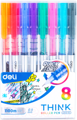 Набор ручек-роллеров Deli Think / Q3008C - фото
