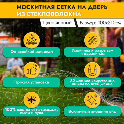 Москитная сетка на дверь Rosenberg R-400035