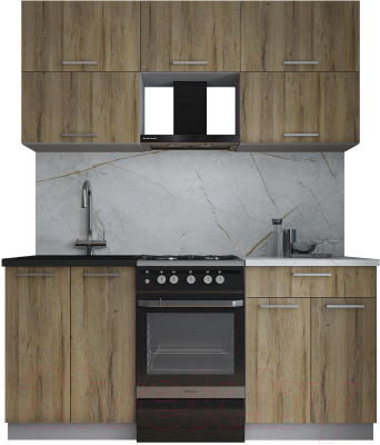 Кухонный гарнитур Интерлиния Мила Gloss 50-17 - фото