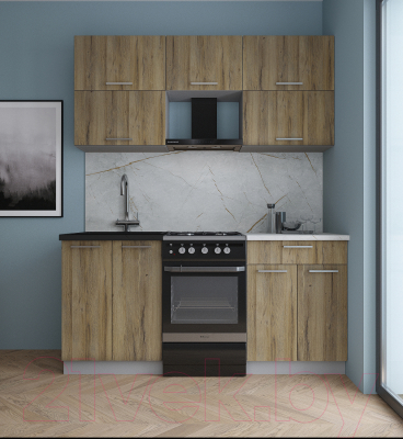 Кухонный гарнитур Интерлиния Мила Gloss 50-17