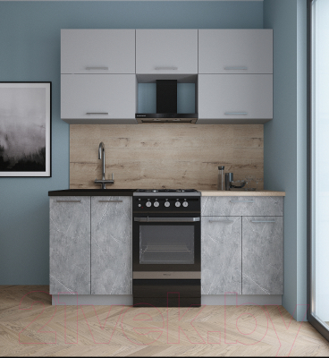 Кухонный гарнитур Интерлиния Мила Gloss 50-17