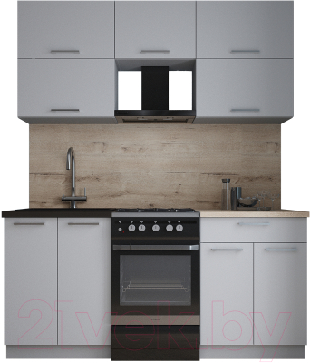 Кухонный гарнитур Интерлиния Мила Gloss 50-17 - фото