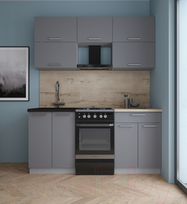 Кухонный гарнитур Интерлиния Мила Gloss 50-17