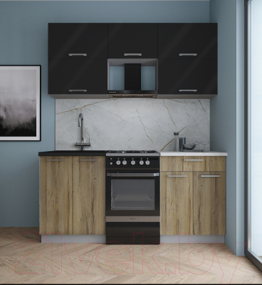 Кухонный гарнитур Интерлиния Мила Gloss 50-17