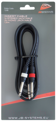 Кабель JB Systems INSERT-JACKm-1M5 - фото