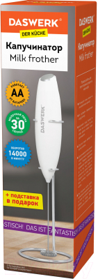 Вспениватель молока Daswerk 456178 (белый)