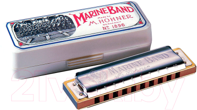 Губная гармошка Hohner Marine Band 1896/20 Cm / M1896216 - фото