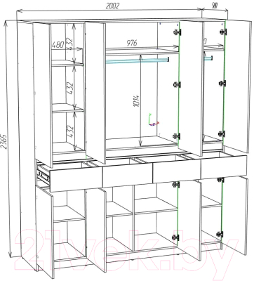 Шкаф Eligard Locarno 4