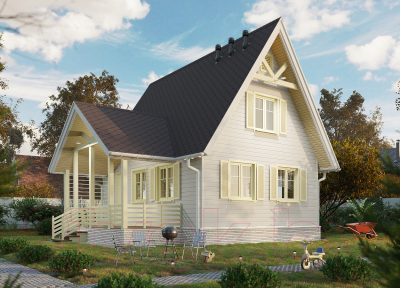 Сайдинг Docke Premium Брус D6S / PSBR-1044