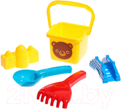 Набор игрушек для песочницы Sima-Land Веселый медведь / 10112757 - фото