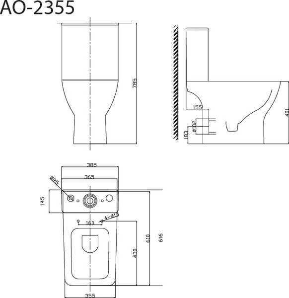 Унитаз напольный Triton Pro Astro AO-2355