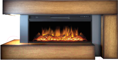 Портал для камина Смолком Malibu V42 (дуб антик/серый графит) - фото