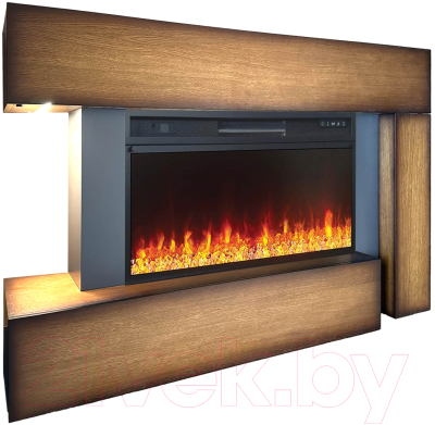 Портал для камина Смолком Malibu V42 (дуб антик/серый графит)