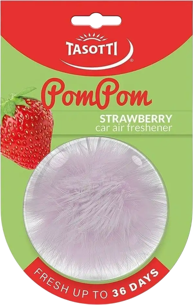 Ароматизатор автомобильный Tasotti Pom Pom Клубника / TS30795 - фото