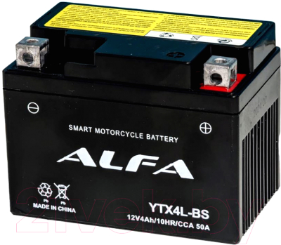 Мотоаккумулятор ALFA battery YTX4L-BS / EB4-3