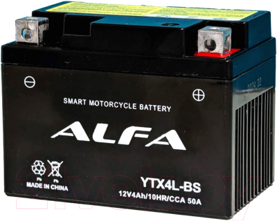 Мотоаккумулятор ALFA battery YTX4L-BS / EB4-3