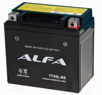 Мотоаккумулятор ALFA battery YTX5L-BS / EB5-3