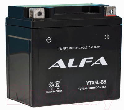 Мотоаккумулятор ALFA battery YTX5L-BS / EB5-3