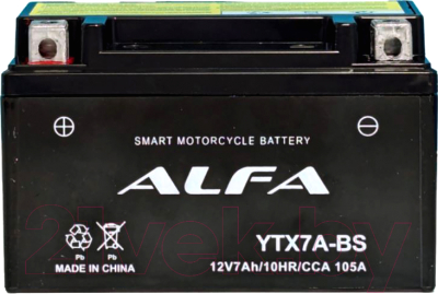 Мотоаккумулятор ALFA battery YTX7A-BS / EB7-3 - фото