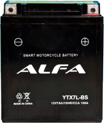 Мотоаккумулятор ALFA battery YTX7L-BS / EB7B-4-1 - фото