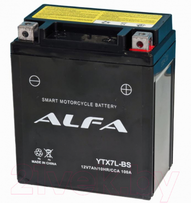 Мотоаккумулятор ALFA battery YTX7L-BS / EB7B-4-1