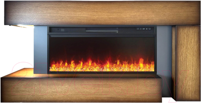 Каминокомплект Смолком Malibu V42 Vision 42 LED (дуб антик/серый графит) - фото