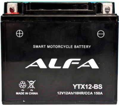 Мотоаккумулятор ALFA battery YTX12-BS / EB12E-3-1 - фото