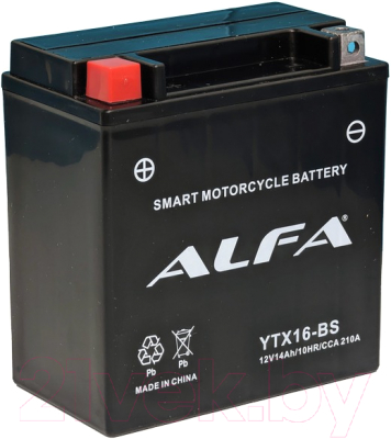Мотоаккумулятор ALFA battery YTX16-BS / EB16-4