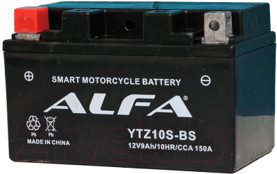 Мотоаккумулятор ALFA battery YTZ10S-BS / EBZ10-4-2