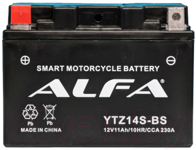 Мотоаккумулятор ALFA battery YTZ14S-BS / EBZ14-4-2 - фото