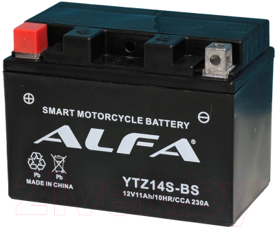 Мотоаккумулятор ALFA battery YTZ14S-BS / EBZ14-4-2