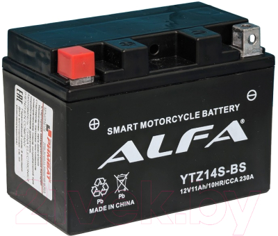 Мотоаккумулятор ALFA battery YTZ14S-BS / EBZ14-4-2