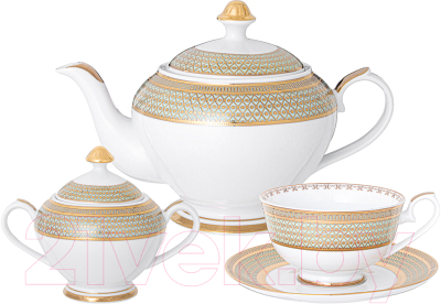 Чайный набор Lefard Золотая сетка / 770-225 - фото