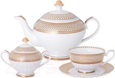 Чайный набор Lefard Золотая сетка / 770-230 - фото