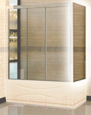 Душевая стенка RGW Z-52 / 04225208-51 (80x150, стекло шиншилла/профиль хром)