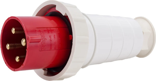 Вилка силовая Navigator 535 3Р+РЕ 63А 380В IP54 / 14291 - фото