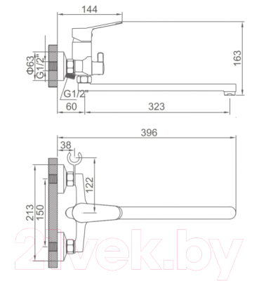 Смеситель Ledeme L2261