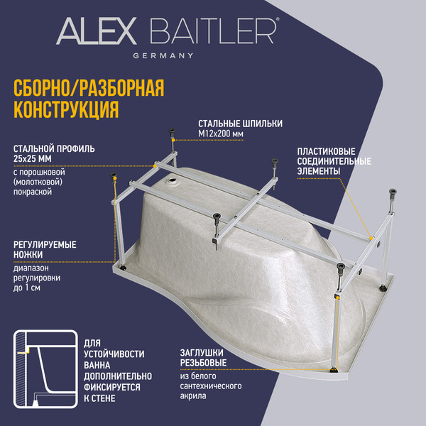 Каркас Alex Baitler Orta KSO17 170x92