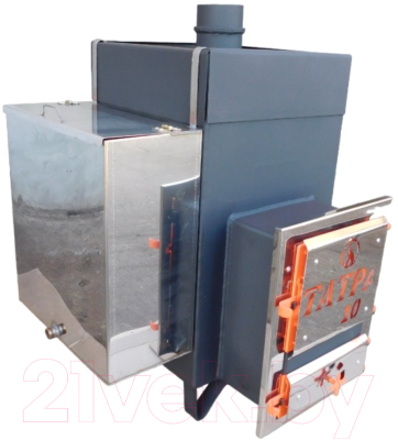 Печь-каменка Татра Т10 с баком (50л)