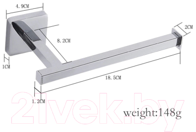 Держатель для туалетной бумаги Saniteco TBD0598085901A
